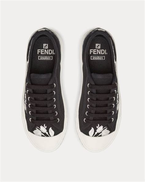 FENDI Domino Canvas Sneakers 